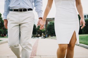 A couple enjoying quality time together outdoors.